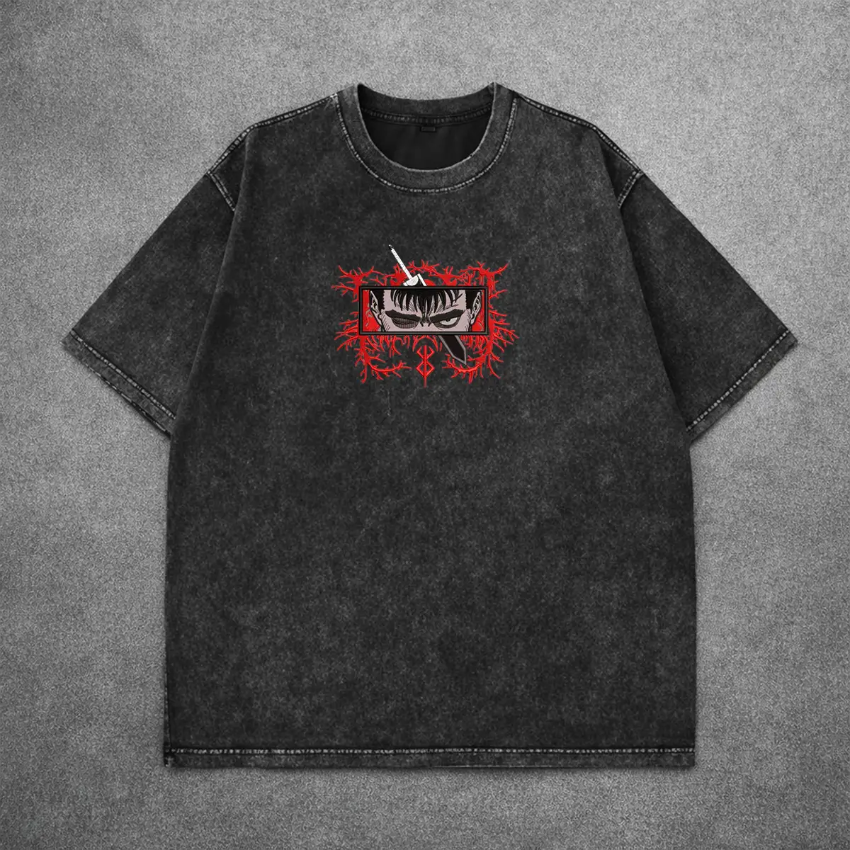 BERSERK Acid Wash Tee - View 2