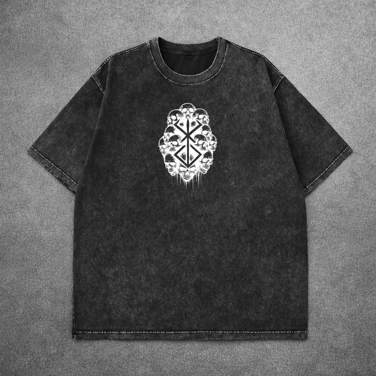 Berserk Warrior Acid Wash Tee - View 2