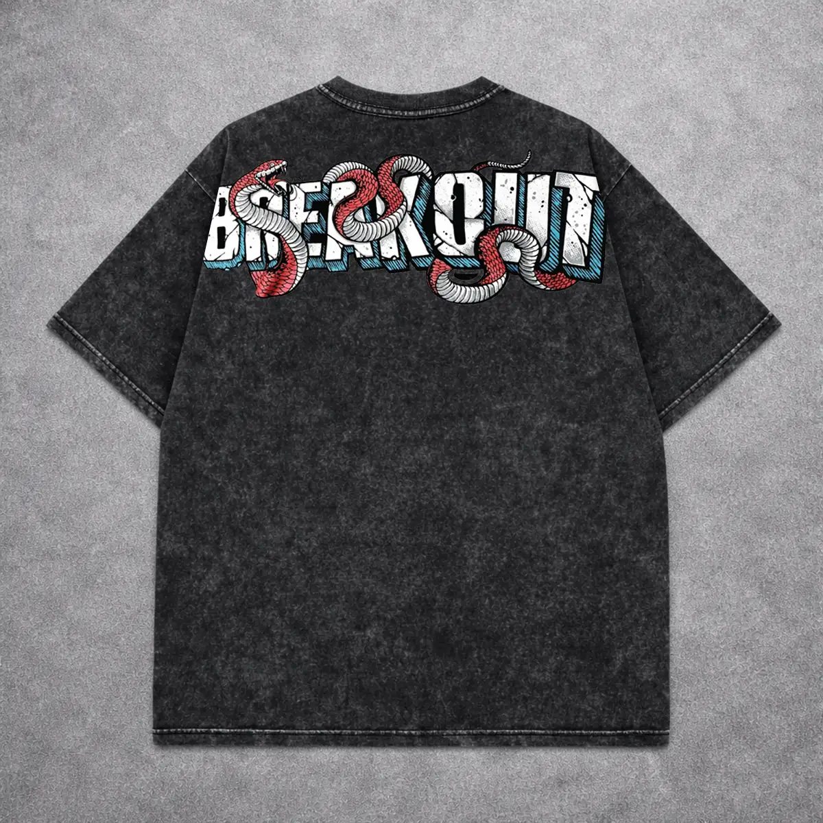 BREAKOUT Acid Wash Tee